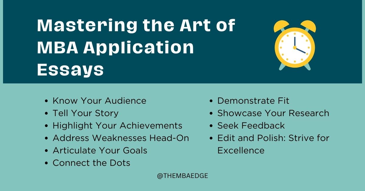 Mastering the Art of MBA Application Essays: Strategies for Success