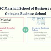 USC Marshall School of Business vs. Goizueta Business School